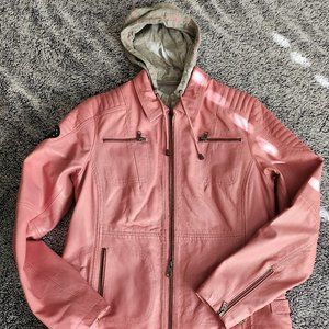 Harley Davidson Pink Leather Riding Jacket